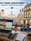 buy Paris apartment remotely from United States